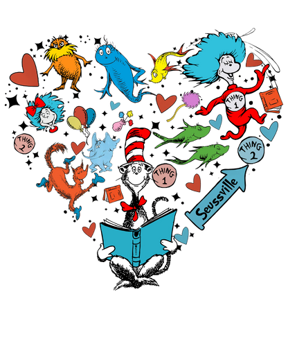 DTF Prints Dr Suess