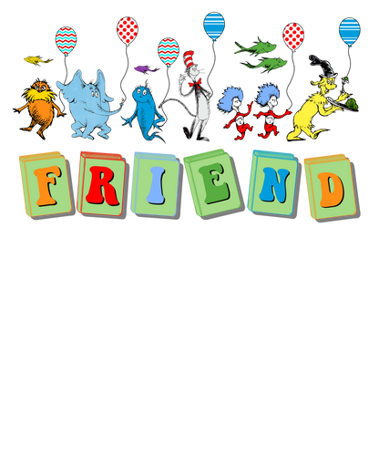 DTF Prints Dr Suess