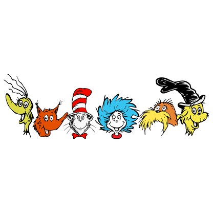 DTF Prints Dr Suess