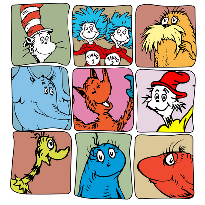 DTF Prints Dr Suess
