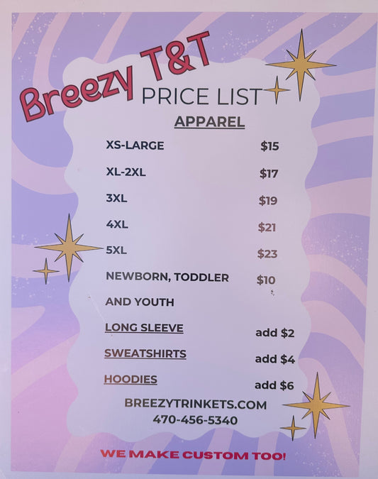 Event items apparel