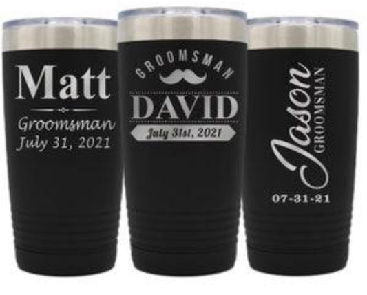 Engraved Tumblers (provided by customer)