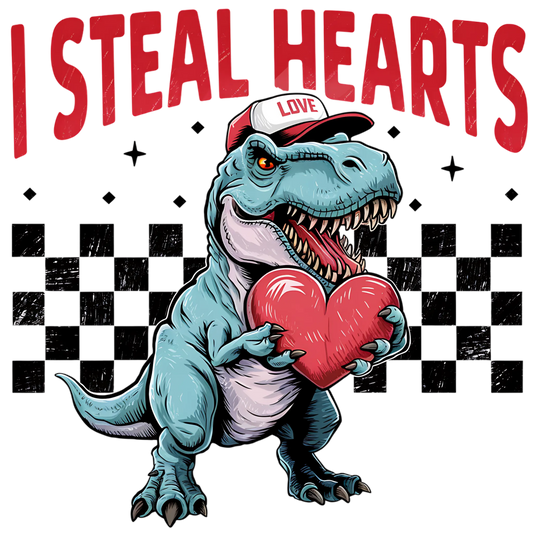 I Steal Hearts boy DTF print