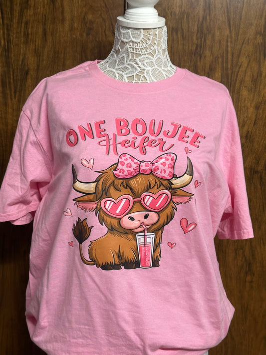 One Boujie Heifer t-shirt