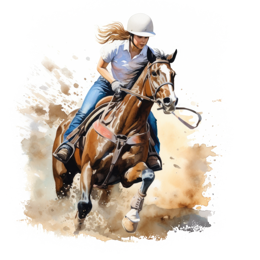 DTF Prints Barrel Racing